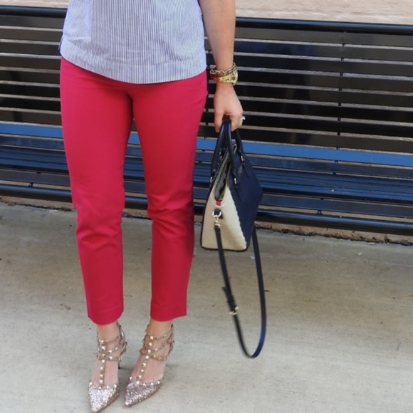 J. Crew Pants - J CREW Stretch SKIMMER Chino PANTS Raspberry Pink